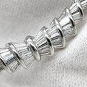 ノンブランド NON BRAND ダイヤモンド 1.00ct デザイン プラチナシルバー Pt900 ダイヤモンド Pt850(チェーン) ネックレス プラチナ Pt900 バゲットカット