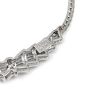 ノンブランド NON BRAND ダイヤモンド 1.00ct デザイン プラチナシルバー Pt900 ダイヤモンド Pt850(チェーン) ネックレス プラチナ Pt900 バゲットカット