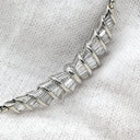 ノンブランド NON BRAND ダイヤモンド 1.00ct デザイン プラチナシルバー Pt900 ダイヤモンド Pt850(チェーン) ネックレス プラチナ Pt900 バゲットカット