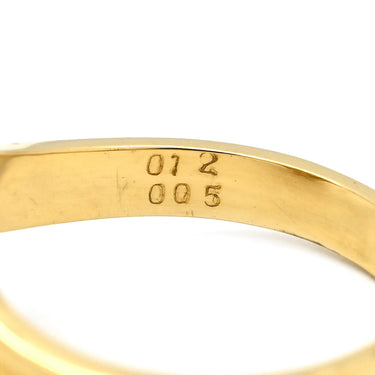 ノンブランド NON BRAND ダイヤモンド 0.12ct デザインリング イエローゴールド K18YG ダイヤモンド リング 指輪 18K 750 YG 12号