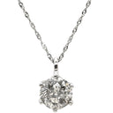 ノンブランド NON BRAND ダイヤモンド 1.00ct ペンダント プラチナシルバー Pt900 ダイヤモンド PT850(チェーン) ネックレス 1石 1粒 ラウンドブリリアントカット プラチナ