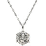 ノンブランド NON BRAND ダイヤモンド 1.00ct ペンダント プラチナシルバー Pt900 ダイヤモンド PT850(チェーン) ネックレス 1石 1粒 ラウンドブリリアントカット プラチナ