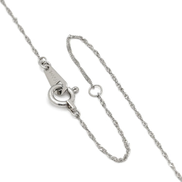 ノンブランド NON BRAND ダイヤモンド 1.00ct ペンダント プラチナシルバー Pt900 ダイヤモンド PT850(チェーン) ネックレス 1石 1粒 ラウンドブリリアントカット プラチナ
