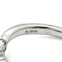 ノンブランド NON BRAND ダイヤモンド 0.51ct カーブリング プラチナシルバー Pt900 ダイヤモンド リング 指輪 プラチナ900 パヴェ ツイスト 8号
