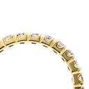 ノンブランド NON BRAND ダイヤモンド 1.00ct エタニティ 一文字 イエローゴールド K18YG ダイヤモンド リング 指輪 フルダイヤ 18K 750 YG 14.5号