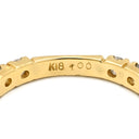 ノンブランド NON BRAND ダイヤモンド 1.00ct エタニティ 一文字 イエローゴールド K18YG ダイヤモンド リング 指輪 フルダイヤ 18K 750 YG 14.5号