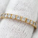 ノンブランド NON BRAND ダイヤモンド 1.00ct エタニティ 一文字 イエローゴールド K18YG ダイヤモンド リング 指輪 フルダイヤ 18K 750 YG 14.5号