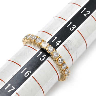 ノンブランド NON BRAND ダイヤモンド 1.00ct エタニティ 一文字 イエローゴールド K18YG ダイヤモンド リング 指輪 フルダイヤ 18K 750 YG 14.5号