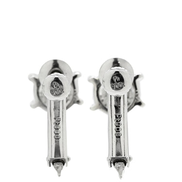 ノンブランド NON BRAND トータル3.0ct ダイヤモンド プラチナシルバー Pt900 ダイヤモンド イヤリング Pt900 プラチナ 6本爪 1P 1石 1粒 大粒 両耳用 ネジバネ式