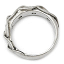 ノンブランド NON BRAND ダイヤモンド 1.06ct デザインリング プラチナシルバー Pt900 ダイヤモンド リング 指輪 プラチナ900 トルサード ツイスト 5石 5P ラウンドブリリアント 16号