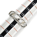 ノンブランド NON BRAND ダイヤモンド 1.06ct デザインリング プラチナシルバー Pt900 ダイヤモンド リング 指輪 プラチナ900 トルサード ツイスト 5石 5P ラウンドブリリアント 16号
