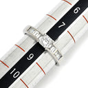 ノンブランド NON BRAND ダイヤモンド 0.311ct デザインリング プラチナシルバー Pt900 ダイヤモンド リング 指輪 プラチナ900 1粒 スクエア VS2 8号