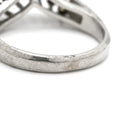 ノンブランド NON BRAND ダイヤモンド 0.45ct デザインリング プラチナシルバー Pt900 ダイヤモンド リング 指輪 プラチナ900 V字 Vライン ラウンドブリリアント 8号