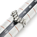ノンブランド NON BRAND ダイヤモンド 0.45ct デザインリング プラチナシルバー Pt900 ダイヤモンド リング 指輪 プラチナ900 V字 Vライン ラウンドブリリアント 8号