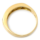 ノンブランド NON BRAND ダイヤ 0.304ct 一文字リング イエローゴールド K18YG ダイヤモンド リング 指輪 18K 750 YG 5石 5粒 1列 ラウンドブリリアント 7.5号