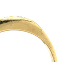 ノンブランド NON BRAND ダイヤ 0.304ct 一文字リング イエローゴールド K18YG ダイヤモンド リング 指輪 18K 750 YG 5石 5粒 1列 ラウンドブリリアント 7.5号