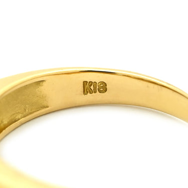 ノンブランド NON BRAND ダイヤ 0.304ct 一文字リング イエローゴールド K18YG ダイヤモンド リング 指輪 18K 750 YG 5石 5粒 1列 ラウンドブリリアント 7.5号