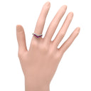 ノンブランド NON BRAND ルビー ダイヤモンド 0.68ct デザインリング プラチナシルバー Pt900 ルビー ダイヤモンド リング 指輪 プラチナ900 V字 Vライン マーキスカット 12号