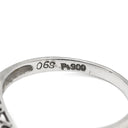 ノンブランド NON BRAND ルビー ダイヤモンド 0.68ct デザインリング プラチナシルバー Pt900 ルビー ダイヤモンド リング 指輪 プラチナ900 V字 Vライン マーキスカット 12号