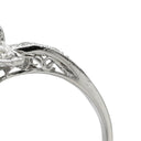 ノンブランド NON BRAND ダイヤモンド 1.02ct フラワーモチーフ プラチナシルバー Pt900 ダイヤモンド リング 指輪 プラチナ900 花 デザインリング 12号