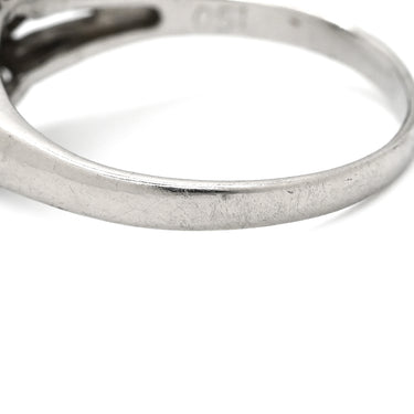 ノンブランド NON BRAND ダイヤモンド 0.51ct 0.08ct プラチナシルバー Pt900 ダイヤモンド リング 指輪 フラワーモチーフ プラチナ900 13.5号