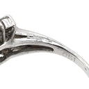 ノンブランド NON BRAND ダイヤモンド 0.51ct 0.08ct プラチナシルバー Pt900 ダイヤモンド リング 指輪 フラワーモチーフ プラチナ900 13.5号