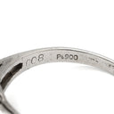 ノンブランド NON BRAND ダイヤモンド 0.51ct 0.08ct プラチナシルバー Pt900 ダイヤモンド リング 指輪 フラワーモチーフ プラチナ900 13.5号