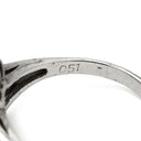 ノンブランド NON BRAND ダイヤモンド 0.51ct 0.08ct プラチナシルバー Pt900 ダイヤモンド リング 指輪 フラワーモチーフ プラチナ900 13.5号