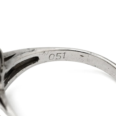 ノンブランド NON BRAND ダイヤモンド 0.51ct 0.08ct プラチナシルバー Pt900 ダイヤモンド リング 指輪 フラワーモチーフ プラチナ900 13.5号