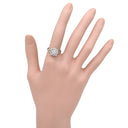 ノンブランド NON BRAND ダイヤモンド 0.51ct 0.08ct プラチナシルバー Pt900 ダイヤモンド リング 指輪 フラワーモチーフ プラチナ900 13.5号