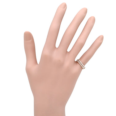 ノンブランド NON BRAND ダイヤモンド ピンクゴールド K18PG ダイヤモンド リング 指輪 Au750 18K 18金 ピンクゴールド ハーフエタニティ スプリットシャンク 6.5号