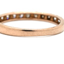 ノンブランド NON BRAND ダイヤ 0.39ct 一文字リング ピンクゴールド K18PG ダイヤモンド リング 指輪 18K 750 PG 13石 13粒 1列 ラウンドブリリアント 7号