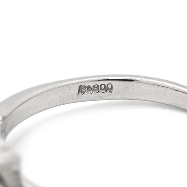 ノンブランド NON BRAND ルビー ダイヤ フラワーモチーフ レッドXプラチナシルバー Pt900 ルビー ダイヤモンド リング 指輪 赤 花 ラウンドブリリアント プラチナ900 9号