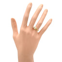 ノンブランド NON BRAND ダイヤモンド デザインリング フラワーモチーフ イエローゴールド K18YG ダイヤモンド リング 指輪 18K 750 YG 花 6号