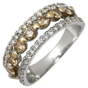 ノンブランド NON BRAND ダイヤモンド 1.00ct デザインリング ホワイトゴールド K18WG ダイヤモンド リング 指輪 18K 750 WG 一文字 1列 11.5号