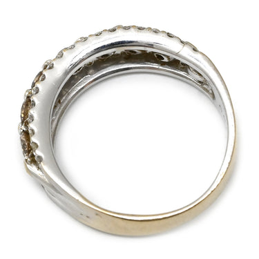 ノンブランド NON BRAND ダイヤモンド 1.00ct デザインリング ホワイトゴールド K18WG ダイヤモンド リング 指輪 18K 750 WG 一文字 1列 11.5号