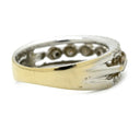 ノンブランド NON BRAND ダイヤモンド 1.00ct デザインリング ホワイトゴールド K18WG ダイヤモンド リング 指輪 18K 750 WG 一文字 1列 11.5号