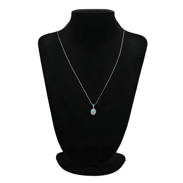 ノンブランド NON BRAND オパール 1.22ct ダイヤ マルチカラー×プラチナシルバー Pt900 オパール ダイヤモンド ペンダントトップ プラチナ 1粒 1石 遊色 ネックレストップ オーバルカボション