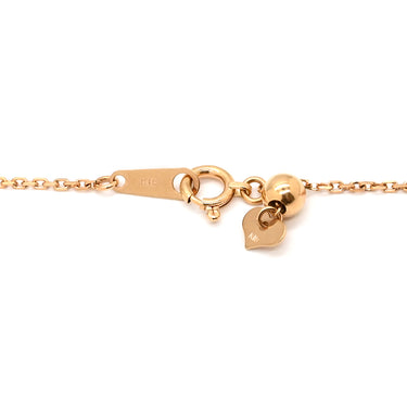 ノンブランド NON BRAND ダイヤモンド リーフモチーフ イエローゴールド K18PG ダイヤモンド ネックレス 葉 植物 18K 750 PG