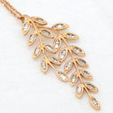 ノンブランド NON BRAND ダイヤモンド リーフモチーフ イエローゴールド K18PG ダイヤモンド ネックレス 葉 植物 18K 750 PG
