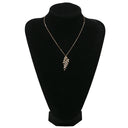 ノンブランド NON BRAND ダイヤモンド リーフモチーフ イエローゴールド K18PG ダイヤモンド ネックレス 葉 植物 18K 750 PG