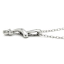 ノンブランド NON BRAND ダイヤモンド 0.10ct デザインペンダント ホワイトゴールド K18WG ダイヤモンド ネックレス 18K 750WG 4P ラウンドブリリアントカット