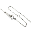 ノンブランド NON BRAND ダイヤモンド 0.10ct デザインペンダント ホワイトゴールド K18WG ダイヤモンド ネックレス 18K 750WG 4P ラウンドブリリアントカット