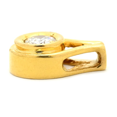 ノンブランド NON BRAND ダイヤモンド 0.15ct ティアドロップ イエローゴールド K18YG ダイヤモンド ペンダントトップ 1P 1粒 1石 ネックレストップ 18K 750 YG