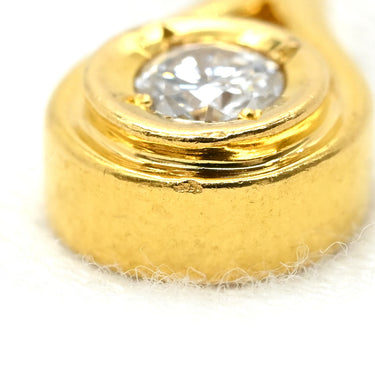 ノンブランド NON BRAND ダイヤモンド 0.15ct ティアドロップ イエローゴールド K18YG ダイヤモンド ペンダントトップ 1P 1粒 1石 ネックレストップ 18K 750 YG
