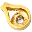 ノンブランド NON BRAND ダイヤモンド 0.15ct ティアドロップ イエローゴールド K18YG ダイヤモンド ペンダントトップ 1P 1粒 1石 ネックレストップ 18K 750 YG
