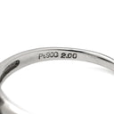 ノンブランド NON BRAND サファイア 2.00ct ダイヤモンド ブルー×プラチナシルバー Pt900 サファイア ダイヤモンド リング 指輪 青 プラチナ900 オーバルカボションカット 9号