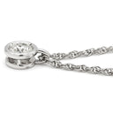 ノンブランド NON BRAND ダイヤモンド 0.57ct ペンダント プラチナシルバー Pt ダイヤモンド PT850(チェーン) ネックレス 1石 1粒 ラウンドブリリアントカット プラチナ