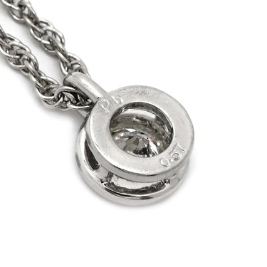 ノンブランド NON BRAND ダイヤモンド 0.57ct ペンダント プラチナシルバー Pt ダイヤモンド PT850(チェーン) ネックレス 1石 1粒 ラウンドブリリアントカット プラチナ