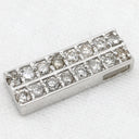 ノンブランド NON BRAND ダイヤ 1.00ct プラチナシルバー Pt900 ダイヤモンド ペンダントトップ プラチナ900 スクエア ネックレストップ 16石